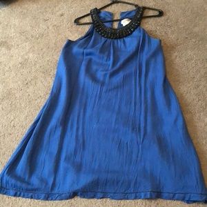 Blue mini dress